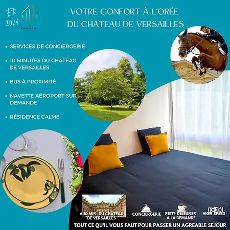 Sejour A 10 Minutes Du Chateau De Versailles - Votre Suite Avec Lit King Size Le Chesnay  Exterior photo